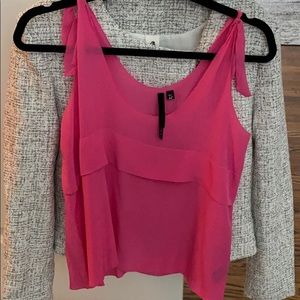 Bellatrix women’s hot pink tank top silk XS EUC